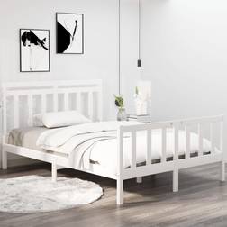 vidaXL Bed Frame White 4FT Sängram