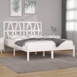 vidaXL Bed Frame White Sängram