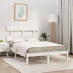 vidaXL Solid Wood Bed Frame 120x200 cm White