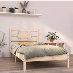vidaXL Brown Bed Frame 90 x 190 cm