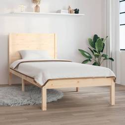 vidaXL 90x190 Single massivt Sengeramme
