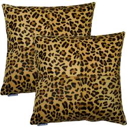 Natural Torino Cowhide Poly Insert Quattro Complete Decoration Pillows (45.72x45.72)