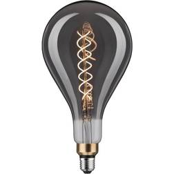 Paulmann Globlampa LED BigDrop E27 7W 1800K dimbar filament rökfärgat glas