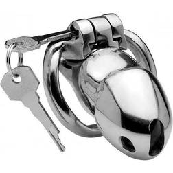 Master Series Rikers 24-7 Stainless Steel Locking Chastity Cage Silver