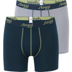 Sloggi 2-pak Men Start Short C2P Blue/Yellow