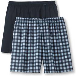 Calida Boksershorts - Lt Blue/Check