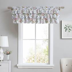 Laura Ashley Valance Cotton Rod Pocket Top Window Treatment 18 x 50
