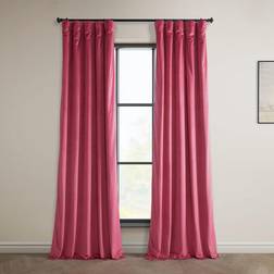 Exclusive Fabrics & Furnishings Halvpris Draperier Arv Plysch Sammet Gardiner 258 cm