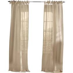 Elrene Fashions Vienna Sheer Tie-Top Window-Curtain 132.08x241.3cm