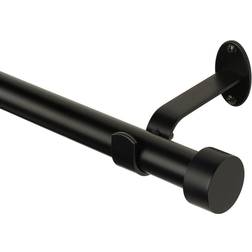 Elrene Serena Adjustable Curtain Rod with Cap Finials, 28-48