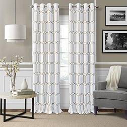 Elrene Room Darkening Grommet Linen Window Curtain Drape 52 in x 84 in Pack of 1