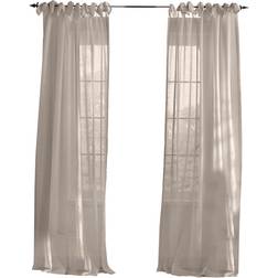 Elrene Home Fashions Vienna Sheer Tie-Top Window-Curtain