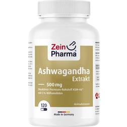 Zein Pharma Ashwagandhaekstrakt 500 mg 120 Kapsler