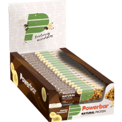 PowerBar Barrita Proteica Natural Protein Vegan 40 g Sabor Plètano Chocolate (18 Unidades) - Brown