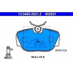 ATE Bremsbelagsatz, Scheibenbremse Vorderachse 13.0460-2921.2