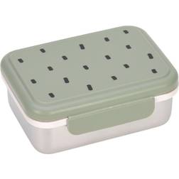 Lässig Lunchbox Rostfritt Stål Happy Prints Light Olive