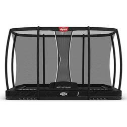 BERG Ultim Champion Trampolin InGround Schwarz 330 cm, Sicherheitsnetz Deluxe