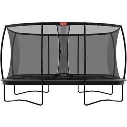 BERG Ultim Champion Trampolin Regular Grau 410 cm, Sicherheitsnetz Deluxe XL