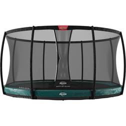 BERG Trampolin Elite InGround 330 Green inkl. Sicherheitsnetz Deluxe