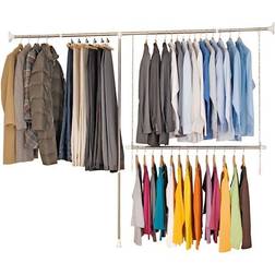 Wenko Teleskop Garderobsset Rostfritt Stål 3 Delar 150–245 x 160–202 cm Klädhängare