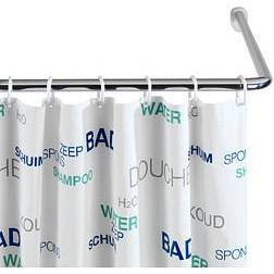 Wenko Universal Angle Bar 2.5 cm Extra Strong Chrome/White