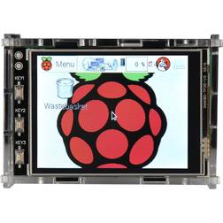 Joy-it Custodia per display 3.2TC Adatto per (kit di sviluppo) Raspberry Pi Acrilico trasparente