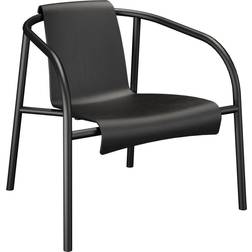 Houe Fauteuil Bas Nami Noir Plastique Recyclé