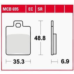 TRW Brake Pad Mcb695