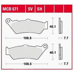 TRW Brake Pad Mcb671