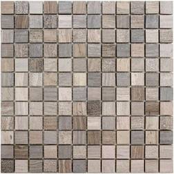 Mosaikfliese Grey Light grau-braun Steinmaß: ca. 2,5 2,5 30x30cm