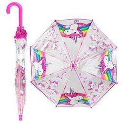Neutral Kinder-Regenschirm Einhorn rosa