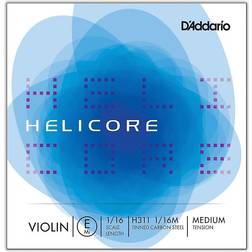 D'Addario Helicore Violin E String, 1/16 Size, Medium