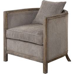 Uttermost Viaggio Gray Chenille Accent Lounge Chair