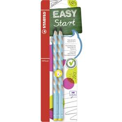 Stabilo EASYgraph Handwriting Pencil Left Handed Blue Pack of 2