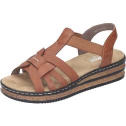 Rieker Damer 62918 sandal, BRUN