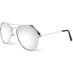 Speelgoed Silver Mirrored Aviator Sunglasses - 70s Style