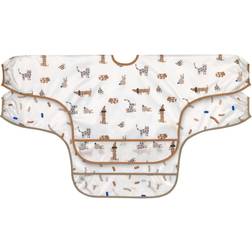 Lässig Ærme Bib Med Catch 2 Pack Little Mateys Royal