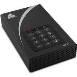 Apricorn 12TB Aegis Padlock DT USB 3.0 External Desktop Drive ADT-3PL256-12TB
