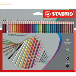 Stabilo 6 x Aquarell-Buntstift aquacolor Kartonetui VE=36 Stück