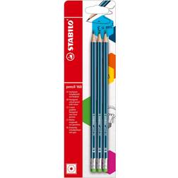 Stabilo Sechskant-Schulbleistift mit Radierer pencil 160