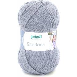 Gründl Wolle Shetland 100 g grau