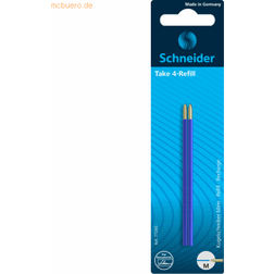 Schneider 10 x Kugelschreibermine Take4 VE=2 Stück blau