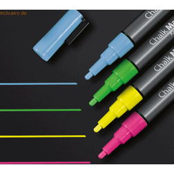 Sigel Kreidemarker 1-2mm pink/green/yellow/blue