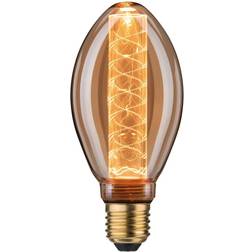 Paulmann 28827 LED-lampa InnerGlow Invändig kolv med spiralmönster 120 lm 3,6 watt Dimbar belysning Guld Glas 1800 K E27 Ljuskälla