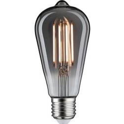 Paulmann 28864 LED-lampa vintage ST64 7,5 W retro glödlampa dimbar rökglas 2 200 K guldljus E27, 1 styck (1-pack)