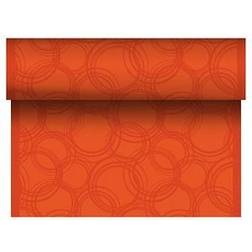 Papstar Chemin de table, aspect tissu, PV-tissu "ROYAL Collection" 24 m x 40 cm nectarine "Bubbles"