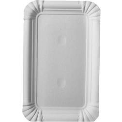 Papstar Assiettes, carton "pure" rectangulaire 24 cm x 33 cm blanc