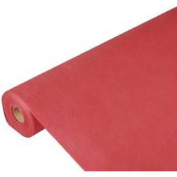 Papstar Nappe, aspect textile, non tissée "soft selection" 25 m x 1,18 m rouge