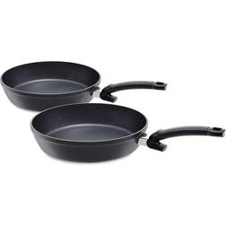 Fissler Adamant Comfort Koekenpanset 24 en 28 cm Zwart