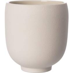 Ernst Flower Pot On Foot Natural White H15 cm Ø14 cm